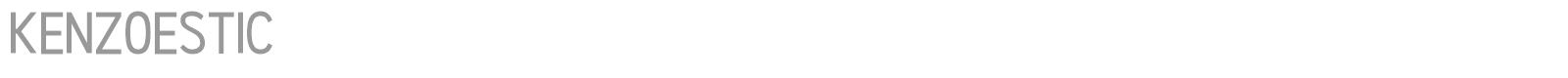 Kenzoestic font preview